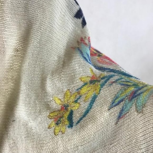 NWT Anthropologie Shawl-Collared Cardigan with Floral Print and Swing Hem Size M - Picture 10 of 16